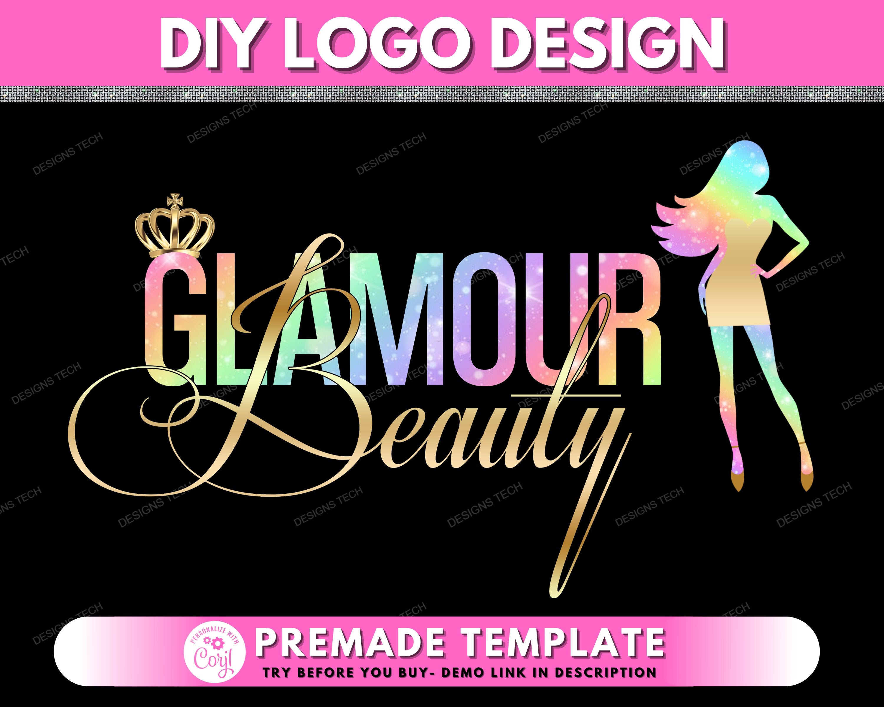 Logo Design (Glamour) on Behance | Logo design, Glamour logo, ? logo
